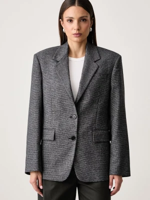 MSGM marynarka jednorzędowa damska szary