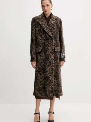 MSGM płaszcz z wełną