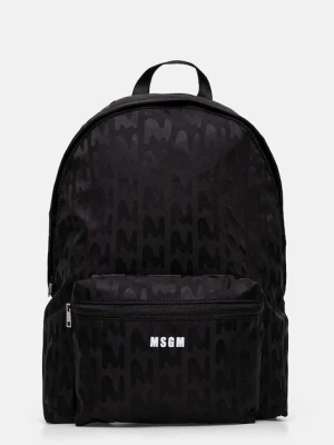 MSGM plecak męski kolor czarny duży wzorzysty 3740MZ38.640
