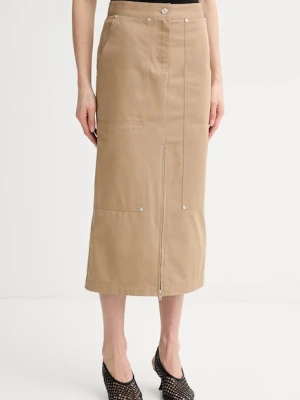 MSGM spódnica z rozcięciem bawełniana