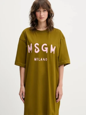 MSGM sukienka bawełniana