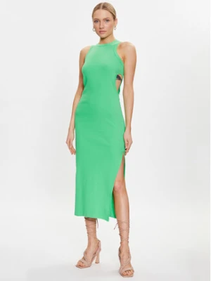 MSGM Sukienka letnia 3441MDA61 237120 Zielony Slim Fit