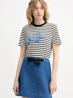 MSGM t-shirt bawełniany damski kolor czarny 3842MDM111.257322