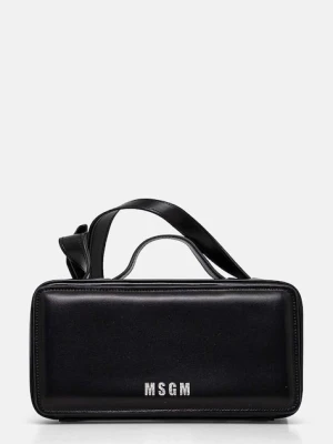 MSGM torebka skórzana kolor czarny 3741MDZ58.622