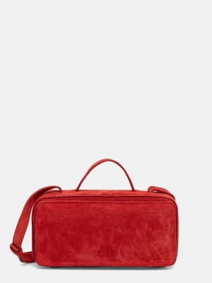 MSGM torebka zamszowa kolor czerwony 3941MDZ58.966