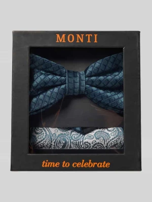 Mucha i poszetka z czystego jedwabiu w zestawie Monti