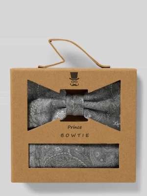 Mucha i poszetka z czystego jedwabiu w zestawie Prince Bowtie Zielony
