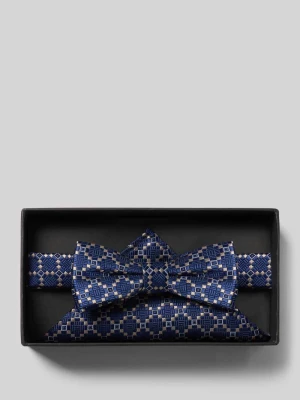 Mucha i poszetka z haftem na całej powierzchni G.O.L.