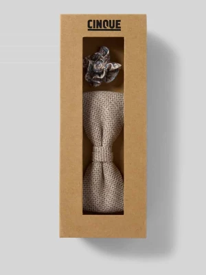 Mucha i poszetka z lnu w zestawie model ‘TURINO’ CINQUE