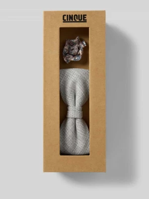 Mucha i poszetka z lnu w zestawie model ‘TURINO’ CINQUE