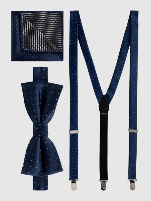 Mucha, poszetka i szelki w zestawie model ‘Carlo’ CINQUE