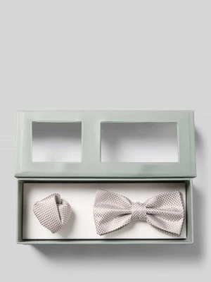 Mucha z jedwabiu w zestawie z poszetką Roy Robson