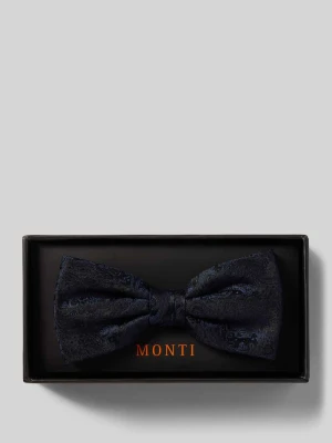 Mucha z jedwabiu ze wzorem paisley model ‘Flavio’ Monti Granatowy