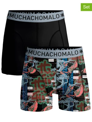 Muchachomalo Bokserki (2 pary) w kolorze czarnym ze wzorem rozmiar: L