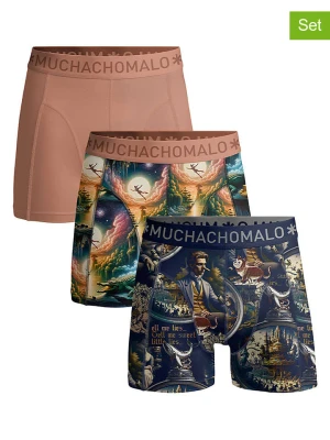 Muchachomalo Bokserki (3 pary) w kolorze szaroróżowo-granatowym rozmiar: 158 / 164