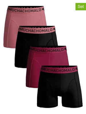 Muchachomalo Bokserki (4 pary) w kolorze czarno-różowym rozmiar: 3XL