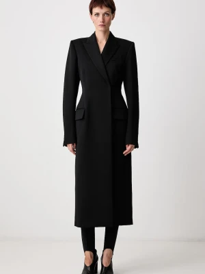 MUGLER płaszcz wełniany damski