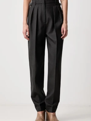 MUGLER spodnie straight wełniane damskie