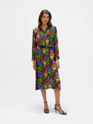 Multikolorowa sukienka z printem Top Secret