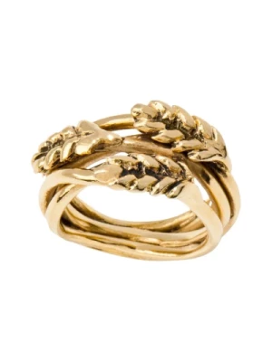 Multis uszy złota pszennego pierścienia Aurélie Bidermann