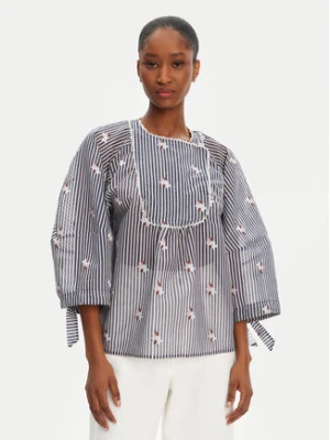 Munthe Bluzka Pristina 252102525224 Granatowy Loose Fit