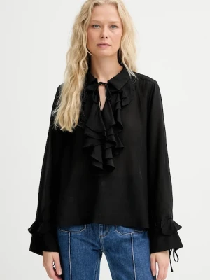 MUNTHE bluzka z domieszką jedwabiu LESIENNA