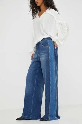 MUNTHE jeansy damskie kolor granatowy