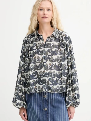 MUNTHE koszula z domieszką jedwabiu LYNX