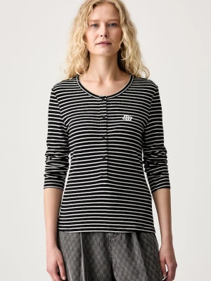 MUNTHE longsleeve damski z wełną VUZZA czarny