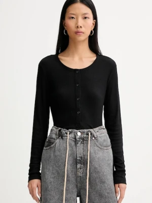 MUNTHE longsleeve GRACE kolor czarny 247112324769