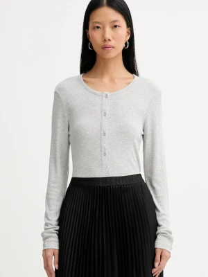 MUNTHE longsleeve GRACE kolor szary 247112324769