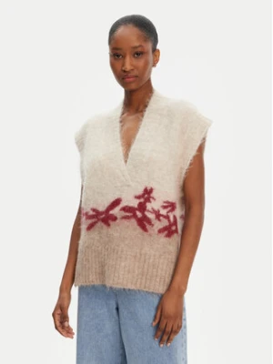 Munthe Sweter Purulia 252160125272 Beżowy Loose Fit