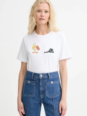 MUNTHE t-shirt bawełniany LACIN