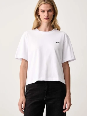 MUNTHE T-shirt damski bawełniany BELLAMY biały
