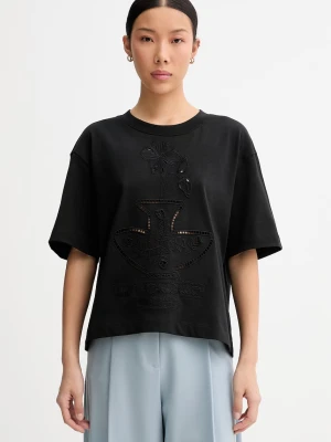 MUNTHE T-shirt damski bawełniany NELLAMY