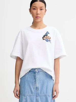 MUNTHE T-shirt damski bawełniany NURI