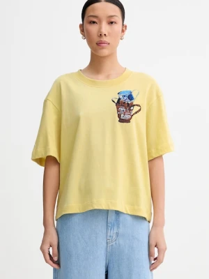 MUNTHE T-shirt damski bawełniany NURI