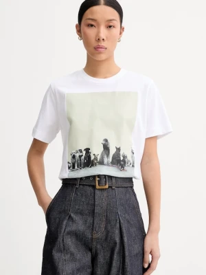 MUNTHE T-shirt damski bawełniany NYLA