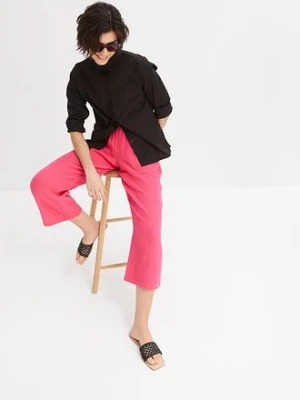 Muślinowe spodnie culotte z bawełny bonprix