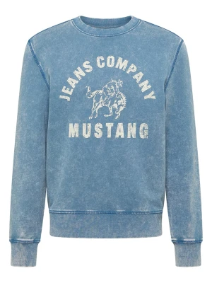 Mustang Bluza "Clio" w kolorze niebieskim rozmiar: L