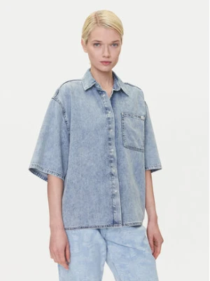 Mustang Koszula jeansowa Ella 1016568 Niebieski Oversize