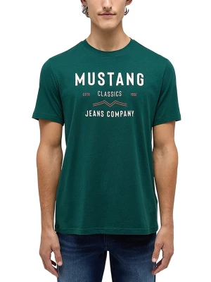 Mustang Koszulka "Alex" w kolorze ciemnozielonym rozmiar: S