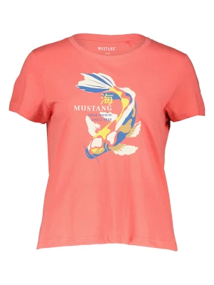 Mustang Koszulka "Alina" w kolorze koralowym rozmiar: S