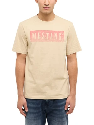 Mustang Koszulka "Austin" w kolorze beżowym rozmiar: L