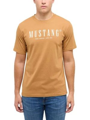 Mustang Koszulka "Austin" w kolorze jasnobrązowym rozmiar: L