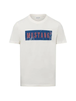Mustang Koszulka męska - Austin Mężczyźni Bawełna biały,