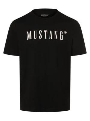 Mustang Koszulka męska - Austin Mężczyźni Bawełna czarny nadruk,
