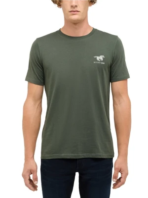 Mustang Koszulka męska - Austin Mężczyźni Bawełna czarny nadruk,