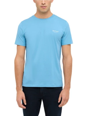 Mustang Koszulka męska - Austin Mężczyźni Bawełna niebieski jednolity,