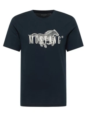 Mustang Koszulka męska - Austin Mężczyźni Bawełna niebieski nadruk,